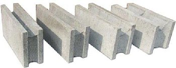 建築用空洞コンクリートブロック横型（横筋用） 寸法、サイズ、種類、規格